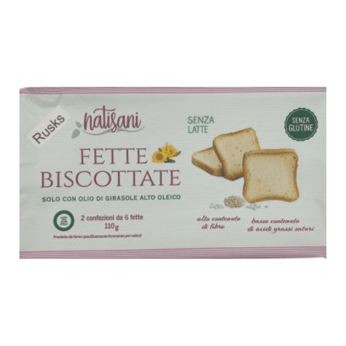 Natisani Gluten Free Rusks, 110g Pasta & Dry Goods Natisani