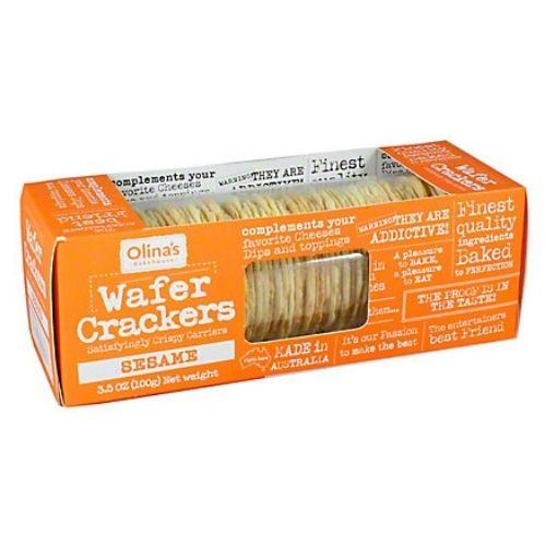 Olina's Bakehouse Sesame Wafer, 3.5 oz Sweets & Snacks Olina's Bakehouse 