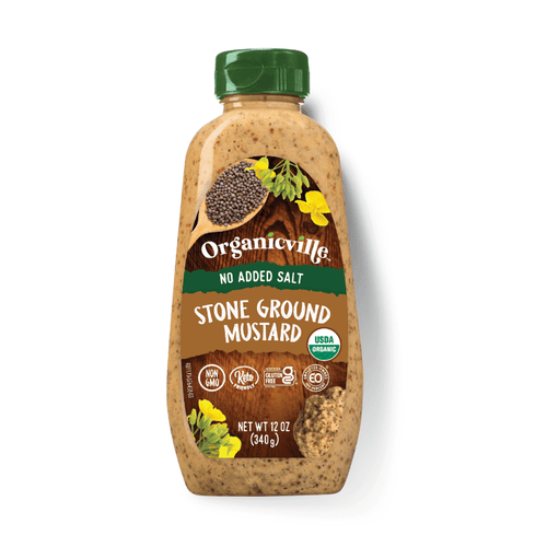 OrganicVille Salt-Free Stone Ground Mustard , 12 oz Sauces & Condiments OrganicVille 