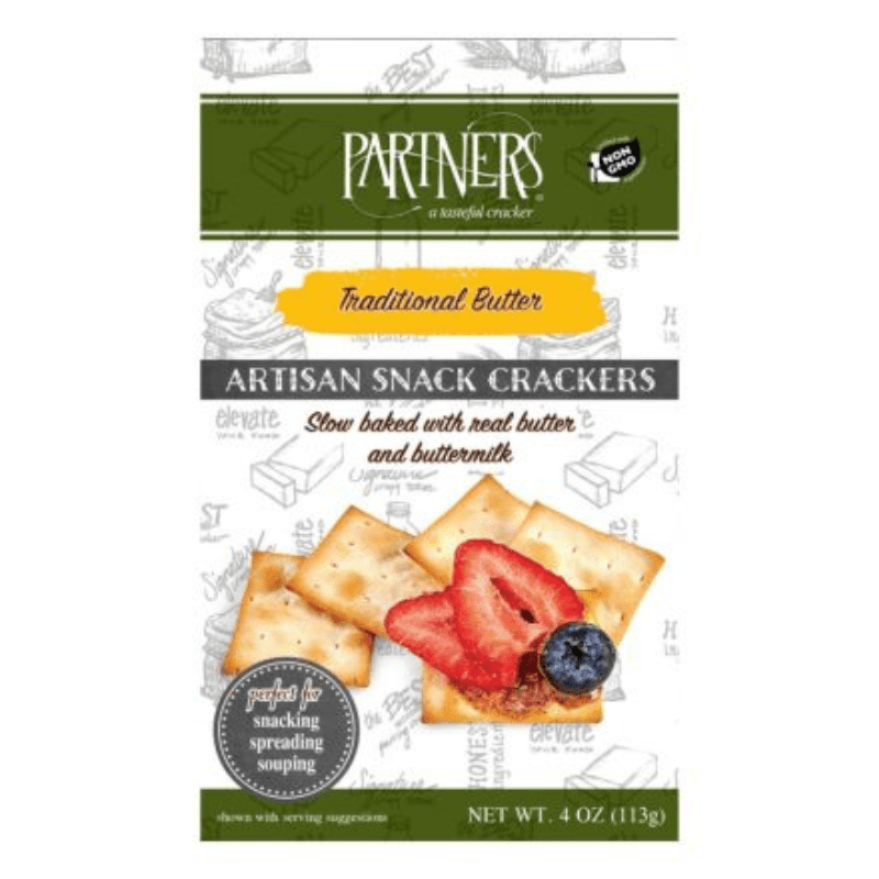 Partners Traditional Butter Artisan Snack Crackers, 4 oz Sweets & Snacks Partners 