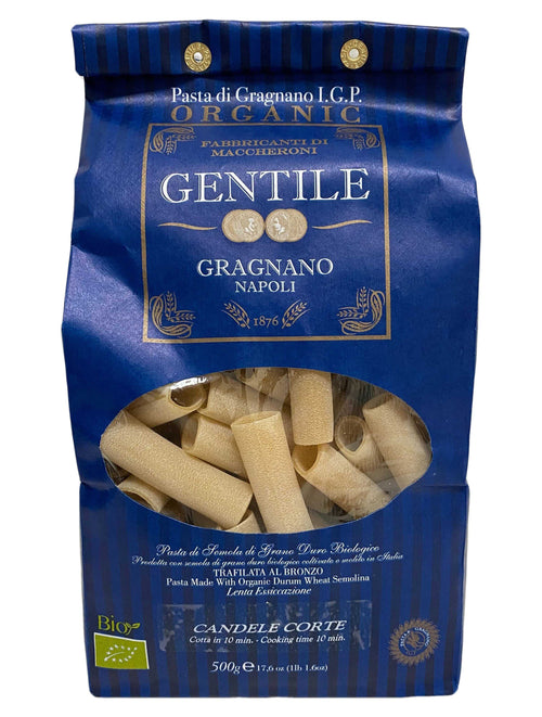Pastificio Gentile Organic Candele Corte Pasta di Gragnano IGP, 17.6 oz