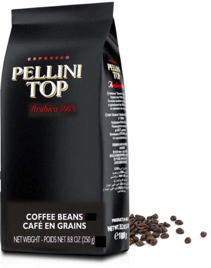 Person med ansvar for sportsspil stamme storm Pellini Top 100% Arabica Whole Beans, 8.8 oz (250g) | Supermarket Italy