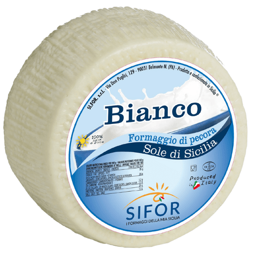 Primo Sale Sicilian Pecorino Bianco Cheese, 6 lb. Cheese Sifor