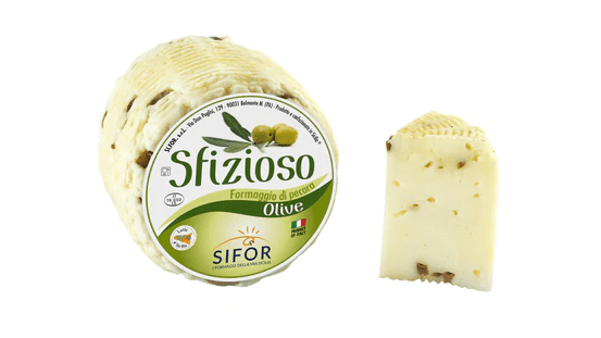 Primo Sale Sicilian Pecorino with Olives Fresh, 14 oz Cheese Sifor 