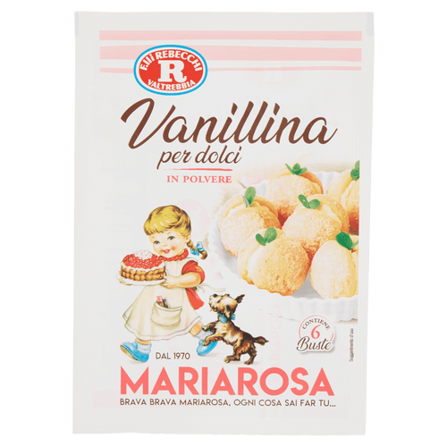 Rebecchi Mariarosa Vanillina Powder for Sweets, 3 grams