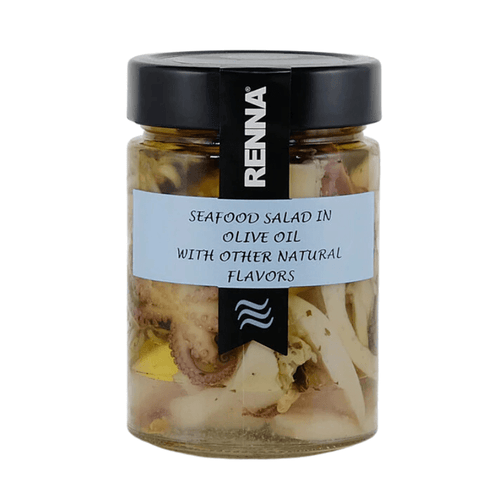 Renna Ready to Eat Seafood Salad Granfesta in Olive Oil, 10.5 oz [Refrigerate After Opening] Seafood Renna 