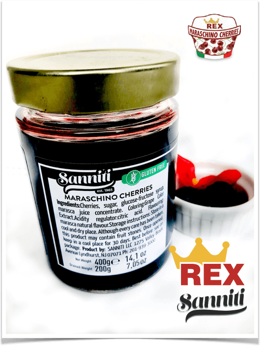 Rex Maraschino Cherries, 14 oz Specials Rex 