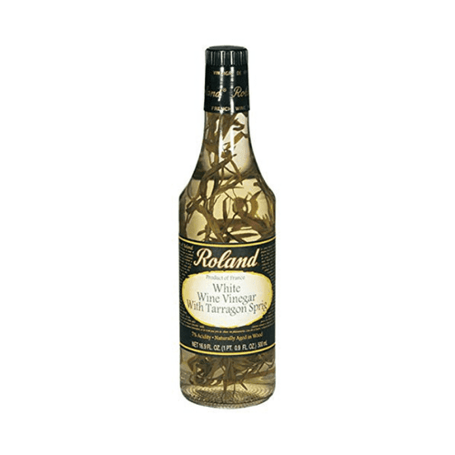 Roland White Wine Vinegar with Tarragon Sprig, 16.9 oz Oil & Vinegar Supermarket Italy