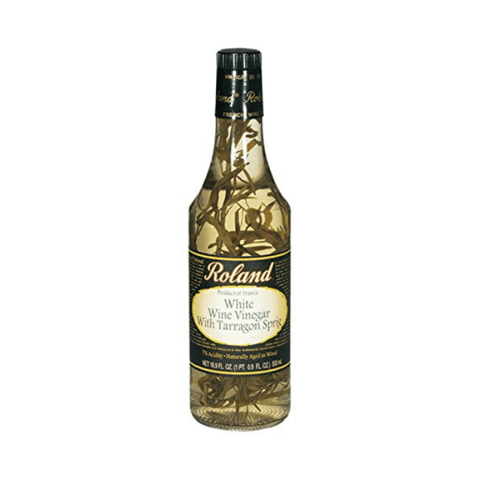 Roland White Wine Vinegar with Tarragon Sprig, 16.9 oz Oil & Vinegar Supermarket Italy