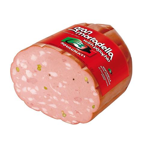 Rovagnati Gran Mortadella with Pistachio, 25 lb. Meats Rovagnati 