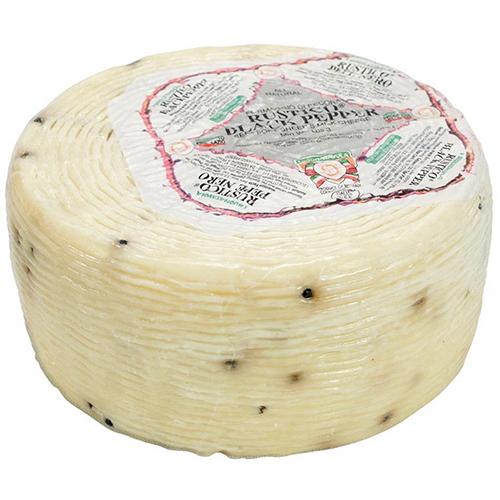 Rustico Black Pepper Cheese Wheel, 4 lb. Cheese Mitica 