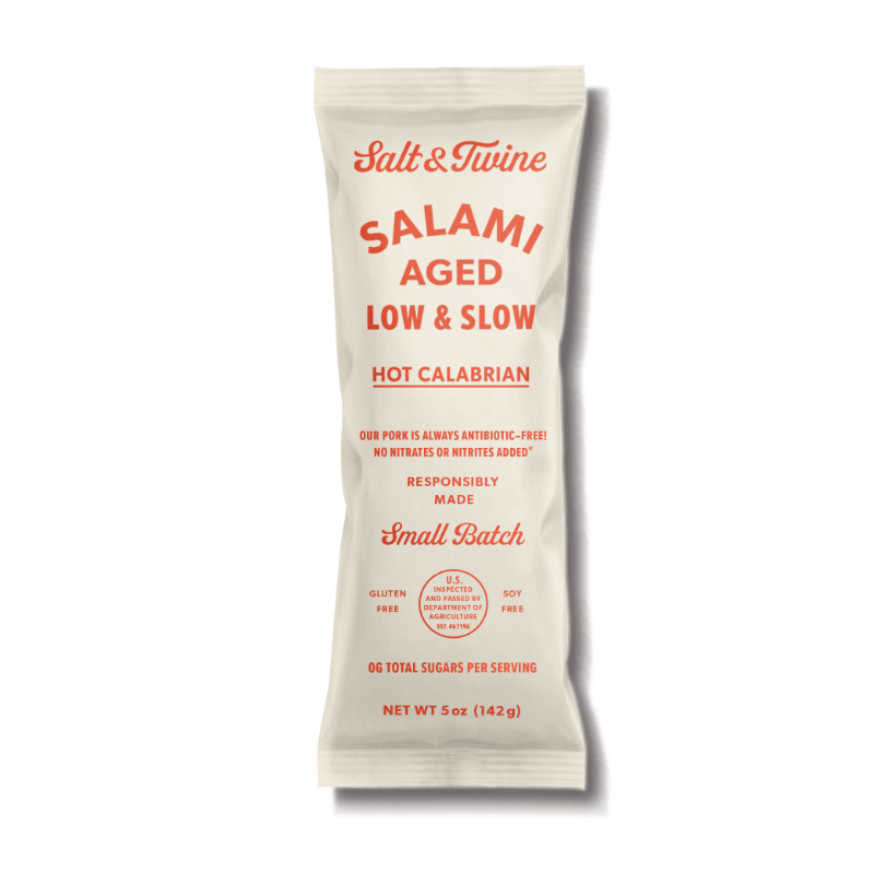 Salt & Twine Hot Calabrian Salami, 5 oz [Refrigerate After Opening