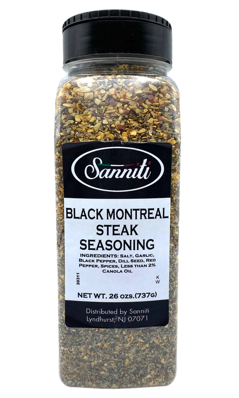 Sanniti Black Montreal Steak Seasoning Seasoning, 26 oz (737 g) Pantry Sanniti