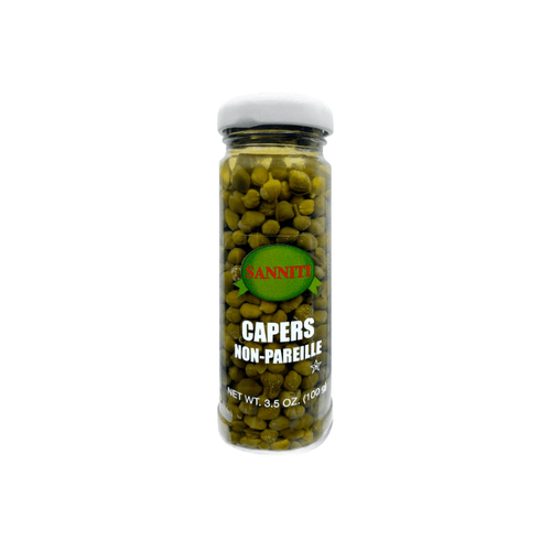 Sanniti Capers Non-Pareille in Vinegar and Salt Brine, 3.5 oz Olives & Capers Sanniti