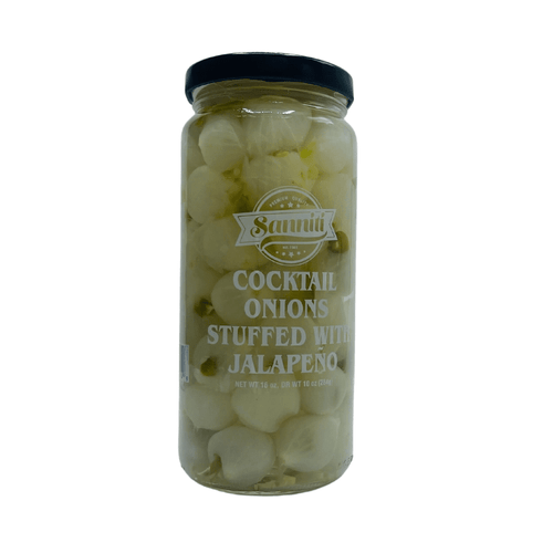 Sanniti Cocktail Onions Stuffed Jalapeno, 16 oz Fruits & Veggies Sanniti