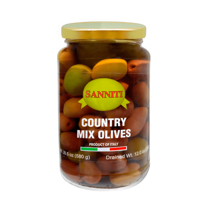 Sanniti County Mix Olives, 20.5 oz Olives & Capers Sanniti