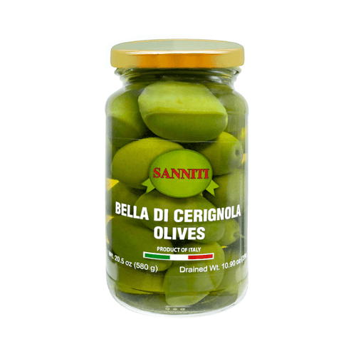 Sanniti Green Cerignola Olives Jar, 20.5 oz Olives & Capers Sanniti