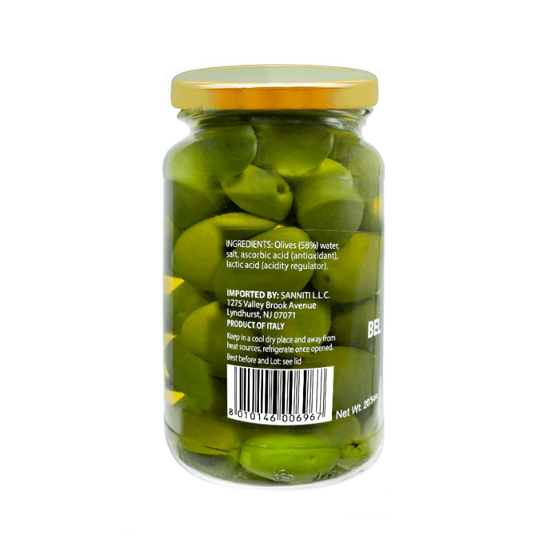 Sanniti Green Cerignola Olives Jar, 20.5 oz Olives & Capers Sanniti 
