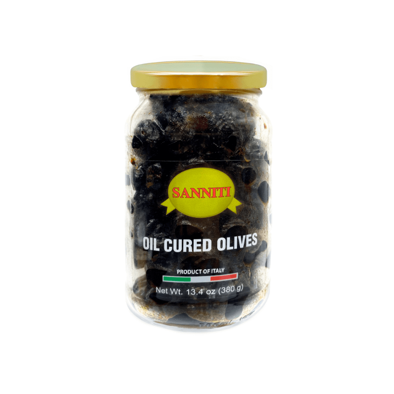 Sanniti Oil Cured Olives Jar, 13.4 oz Olives & Capers Sanniti