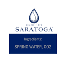 Saratoga Sparkling Water Glass Bottle, 12 oz Beverages Saratoga