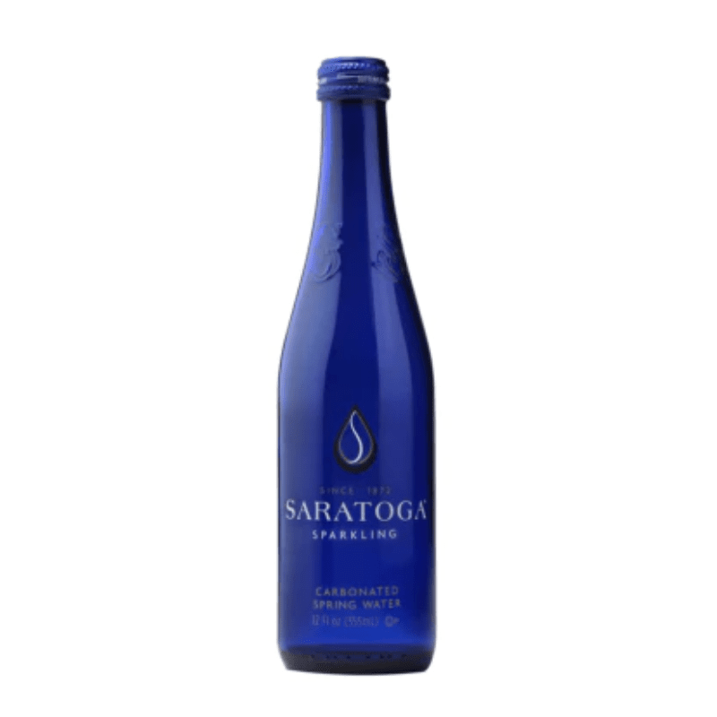 Saratoga Sparkling Water Glass Bottle, 12 oz Beverages Saratoga