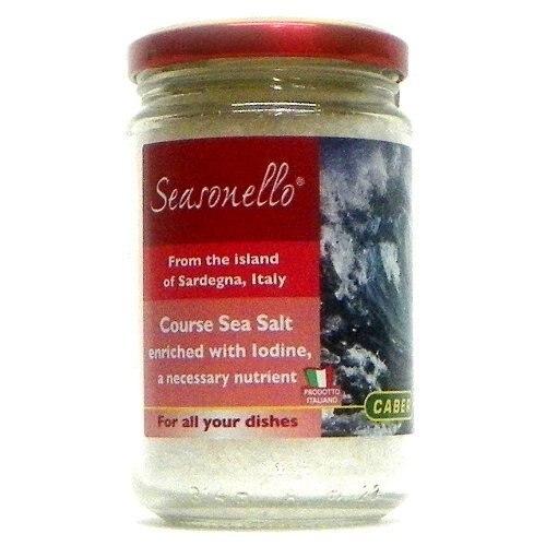 Seasonello Coarse Sea Salt Enriched with Iodine - 10.5 oz