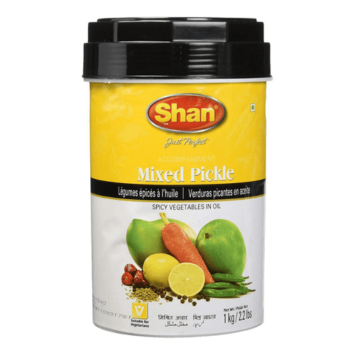 Shan Mixed Pickle Spicy Vegetables in Sunflower Oil, 2.2 lbs Fruits & Veggies Shan