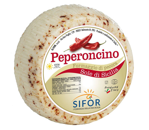 Sifor Peperoncino (Red Pepper) Pecorino Cheese, 6 lbs Cheese Sifor 