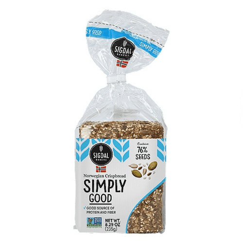 Sigdal Bakery Simply Good Crispbread Bag, 8.29 oz Sweets & Snacks Sigdal