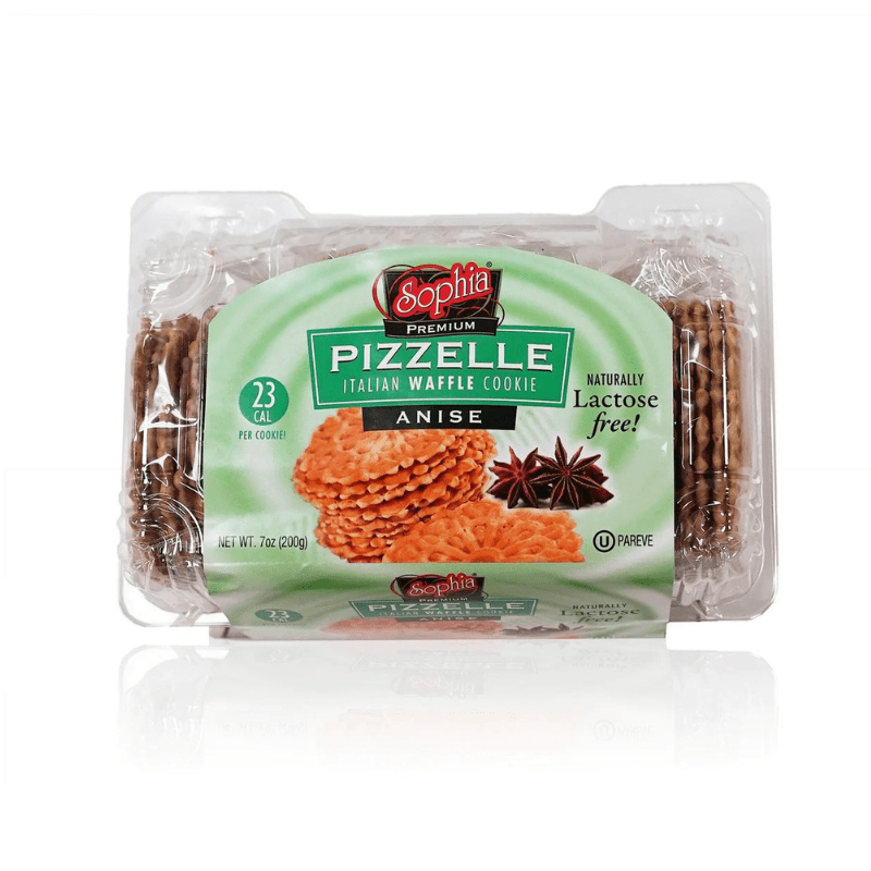 Best Before: 02/28/2026] Sophia Pizelle Anise Waffle Cookies, 7 oz