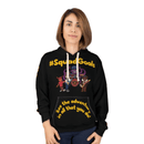#SquadGoals Adventure Ted AOP Unisex Pullover Hoodie - Black