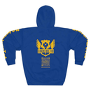 #SquadGoals Adventure Ted AOP Unisex Pullover Hoodie - Blue