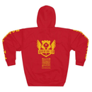 #SquadGoals Adventure Ted AOP Unisex Pullover Hoodie - Maroon