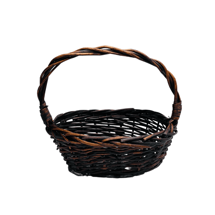 Supermarketitaly Small Brown Basket Gift Basket Supermarket Italy