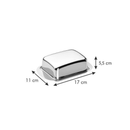 Tescoma Stainless Steel Butter Dish Home & Kitchen Tescoma