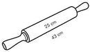 Tescoma Stainless Steel Rolling Pin Delicia, 25 cm Home & Kitchen Tescoma