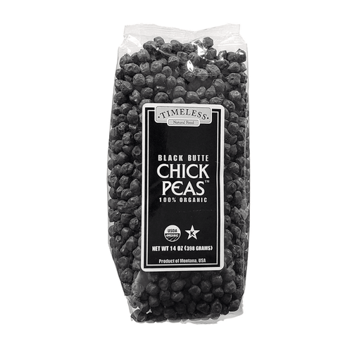 Timeless Natural Foods Organic Black Butte Chickpeas, 14 oz Pasta & Dry Goods Timeless Natural Foods