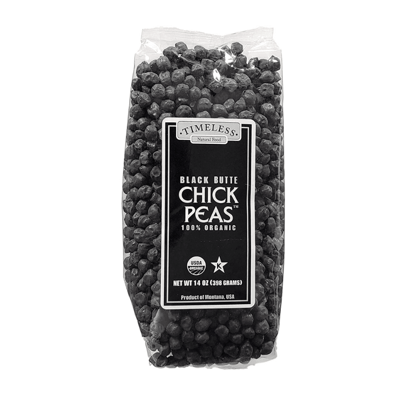 Timeless Natural Foods Organic Black Butte Chickpeas, 14 oz Pasta & Dry Goods Timeless Natural Foods
