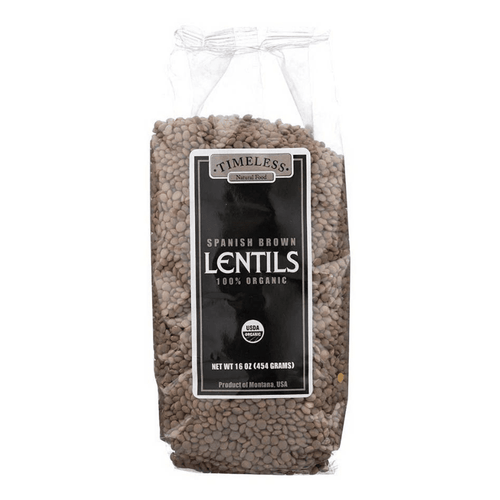 Timeless Natural Foods Organic Spanish Brown Lentils, 16 oz Pasta & Dry Goods Timeless Natural Foods