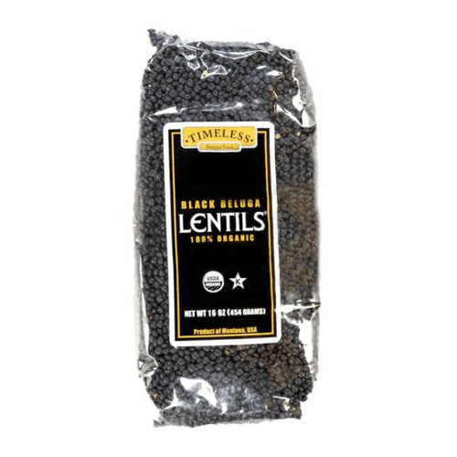 Timeless Seeds Organic Black Beluga Lentils, 16 oz Pasta & Dry Goods Timeless Seeds