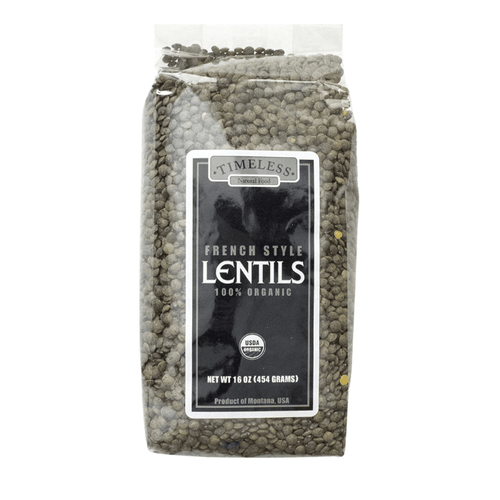 Timeless Seeds Organic French Green Lentils, 16 oz Pasta & Dry Goods Timeless Seeds