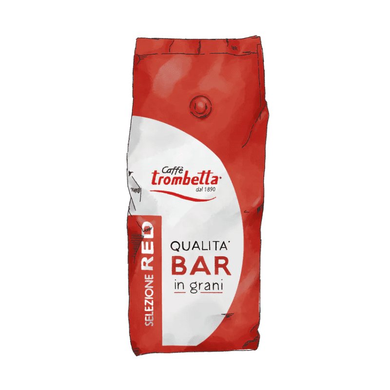 Best Before: 02/11/24] Trombetta Red Bar Espresso Beans, 2.2 Lbs