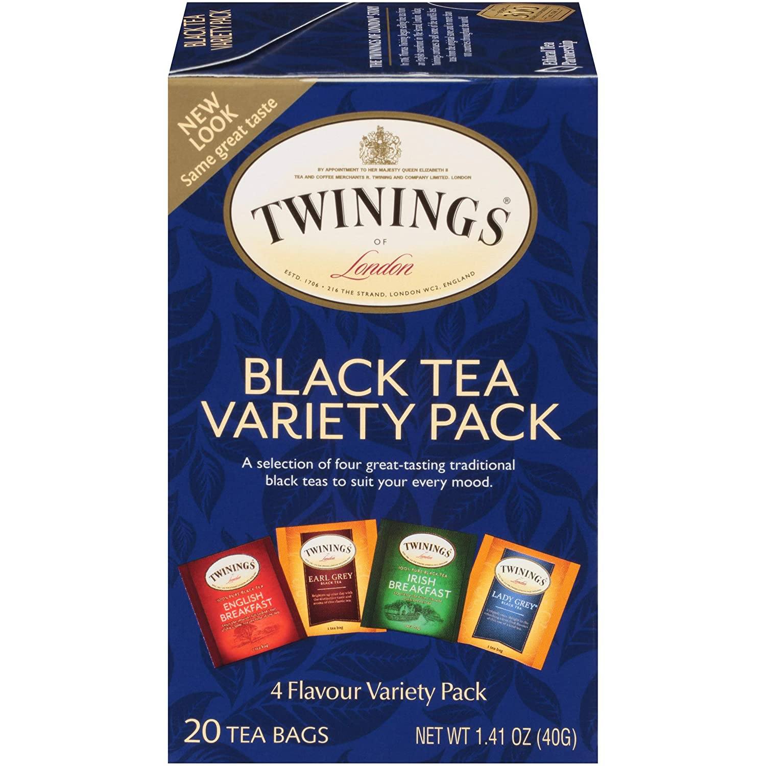 Twinings of London English Breakfast Extra Bold 100% Pure Black Tea Bags,  20 count 