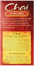 Twinings of London Ultra Spice Chai Tea Bags, 20 Count Coffee & Beverages Twinings