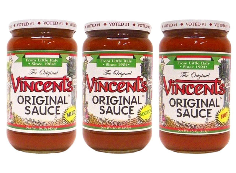 Vincent's Original Pasta Sauce 16 oz Variety, (3 PACK)