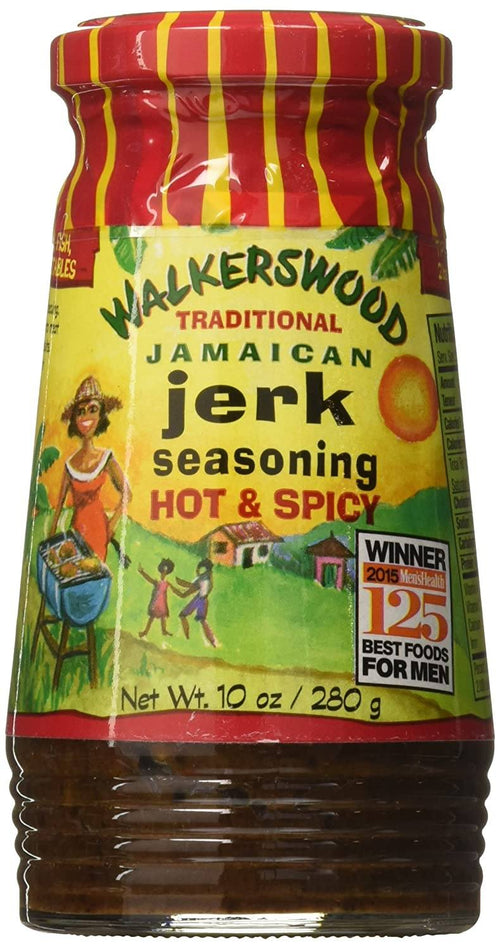 Walkerswood Traditional Jamaican Jerk Seasoning HOT & Spicy, 10 oz Sauces & Condiments Walkerswood