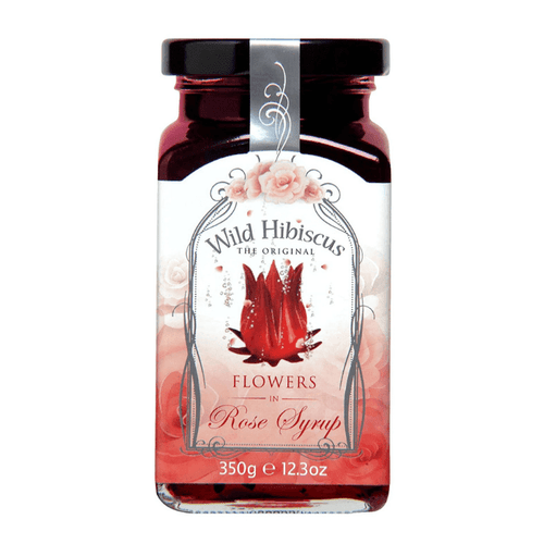 Wild Hibiscus Flowers in Rose Syrup 12.3 oz Pantry Wild Hibiscus