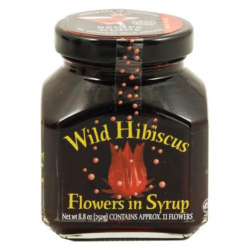 Wild Hibiscus Flowers in Syrup (11 Flowers)  - 8.8 oz