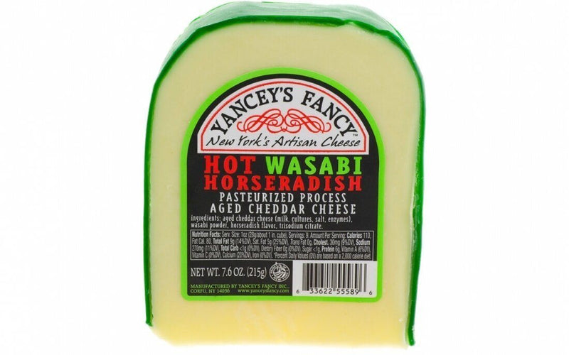 Yancey's Fancy Hot Wasabi Horseradish Cheddar - 7.6 oz