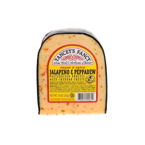 Yancey's Fancy Jalapeno Peppadew Cheddar, 7.6 oz [PACK of 2] Cheese Yancey's Fancy 